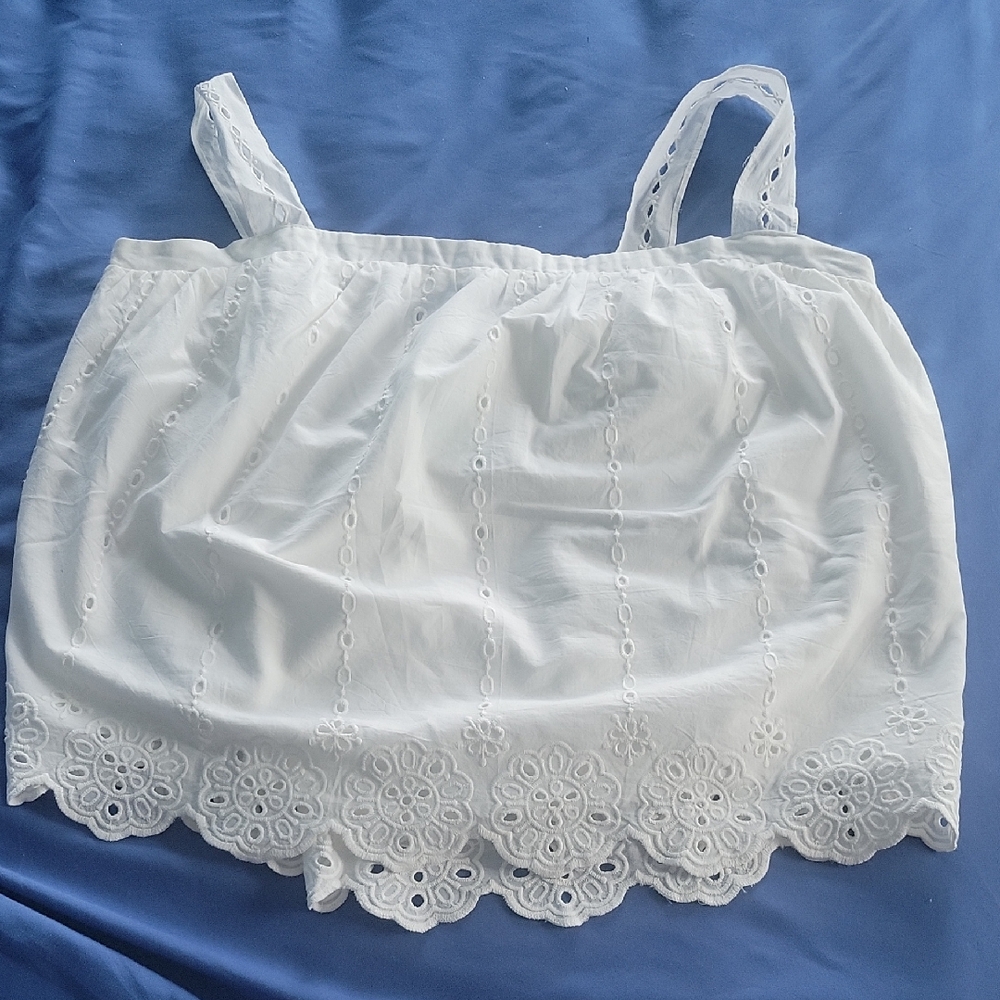 Maurices White Ruffled Blouse